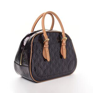 Louis Vuitton Summit Drive Patent Leather Bowling Bag in Amarante